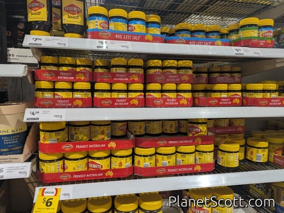 Typical Aisle in the Australia Supermarket