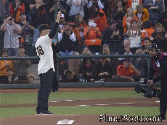 First Pitch Alex Smith (2012-10-06)